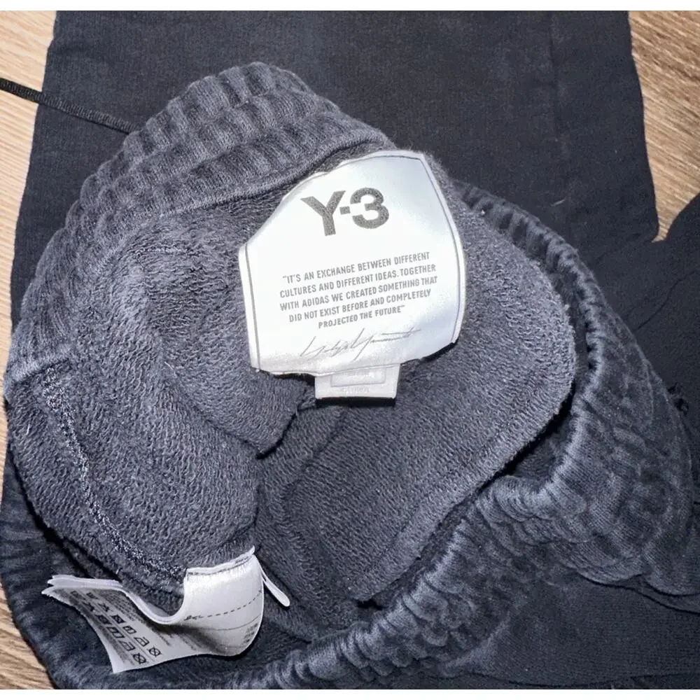 Adidas Y-3 Pants Mens Medium Black Yohji Yamamoto Fleece Jogger Sweatpants Logo